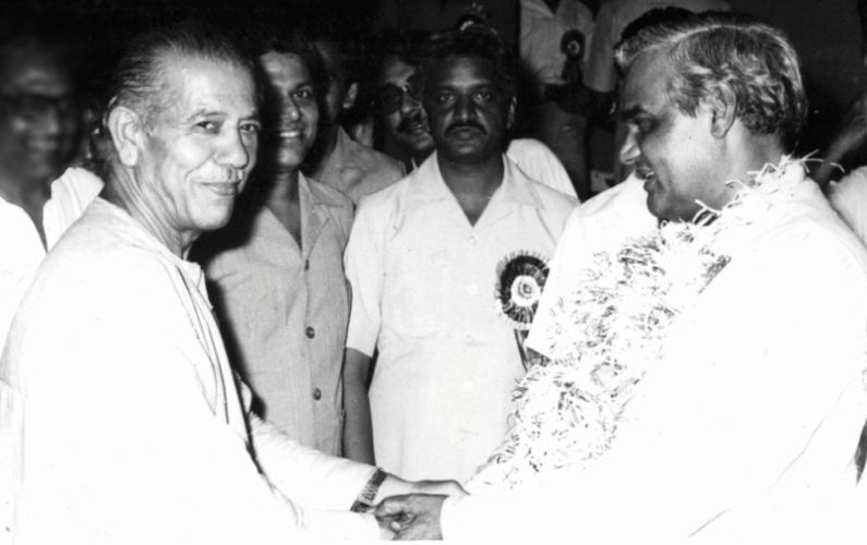 Welcoming Shri Atal Bihari Vajpayeeji, Ex-Prime Minister of India